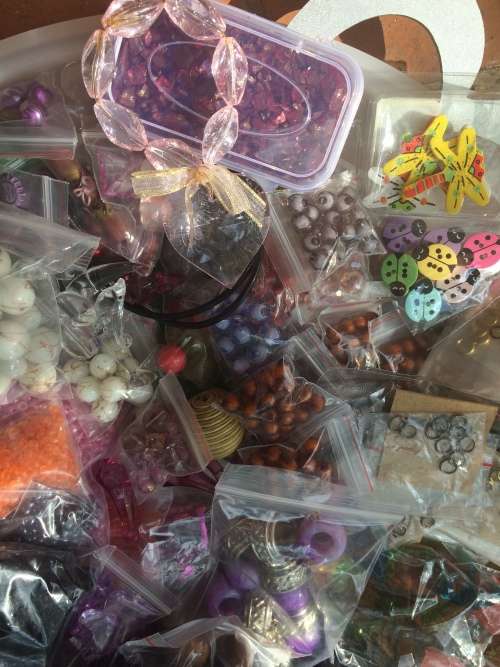 Mixed Lot -Beads/Findings/Scrapbooking