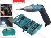 Makita 4.8V 6723DW Bendable Cordless Screwdriver Complete Set With Bits and Tool Box
