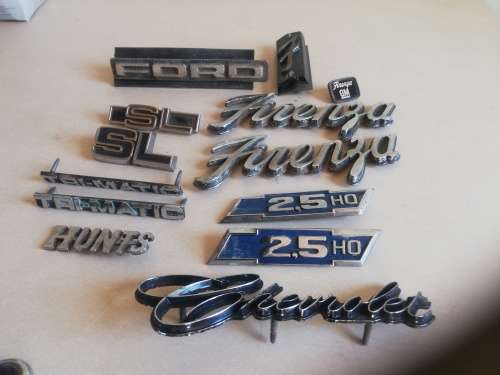 Metaal motor embleme