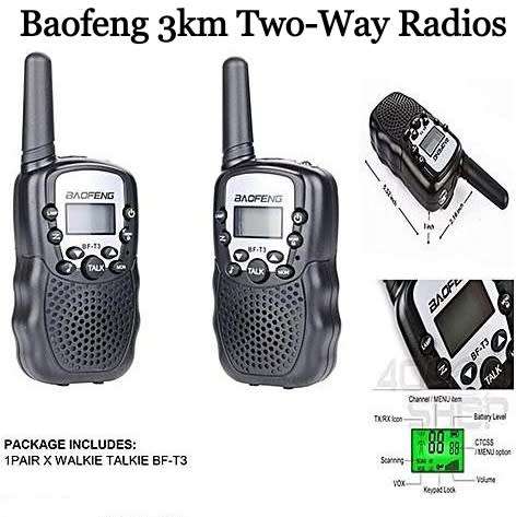 Baofeng 3km Range Two-Way Radios