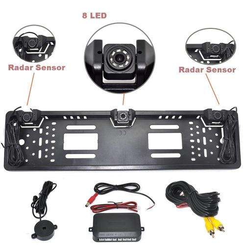 Reverse Camera License Plate With Parking Sensors
