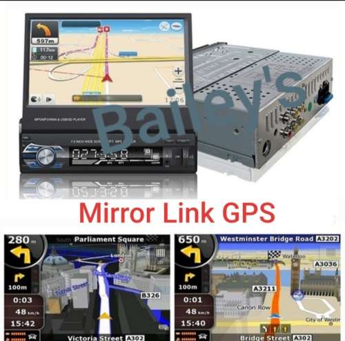1 DIN Mp5 With 7 Flip Touch Screen And Reverse Camera