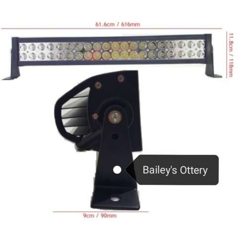 Bright White 120W 40 LED Bar Light