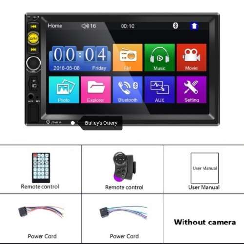 Combo Deal: 7` Touch Screen + Reverse Camera + Steering Wheel Remote