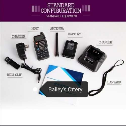 2 x Baofeng 10km UV-5RE Two-Way Radios