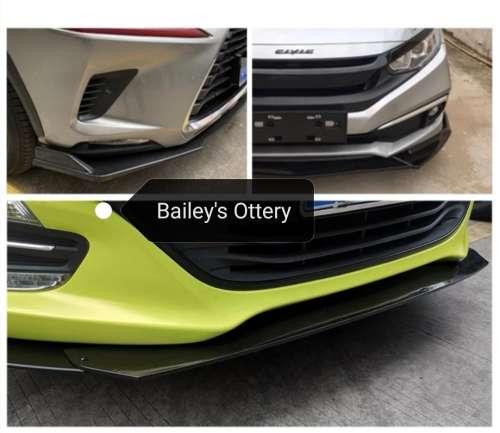 Combo Deal: Front Lip + Side Skirts ( Universal, Gloss Black)