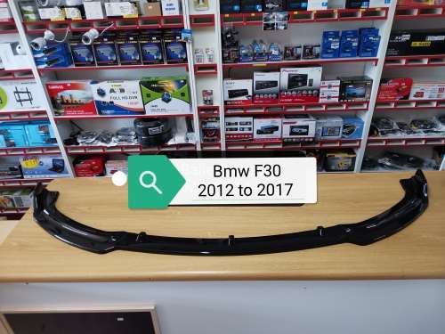 BMW F30 Gloss Black Front Lip Spoiler 2012 to 2017