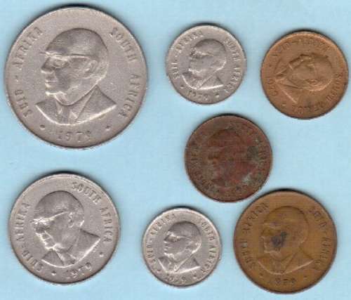 1979 RSA coin set - includes R1 coin