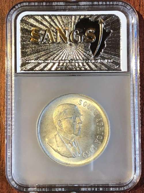 1969 RSA R1 (1 rand) * English * MS64 * silver