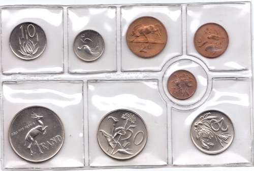 1977 RSA uncirculated coins mint pack
