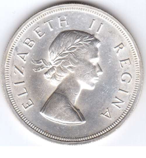 1955 SAU 5 shillings (crown)