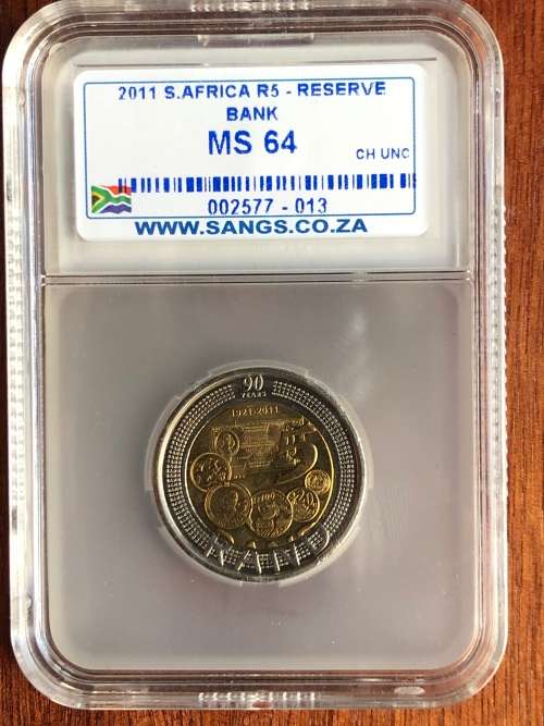 2011 R5 (five rand) * SANGS MS64