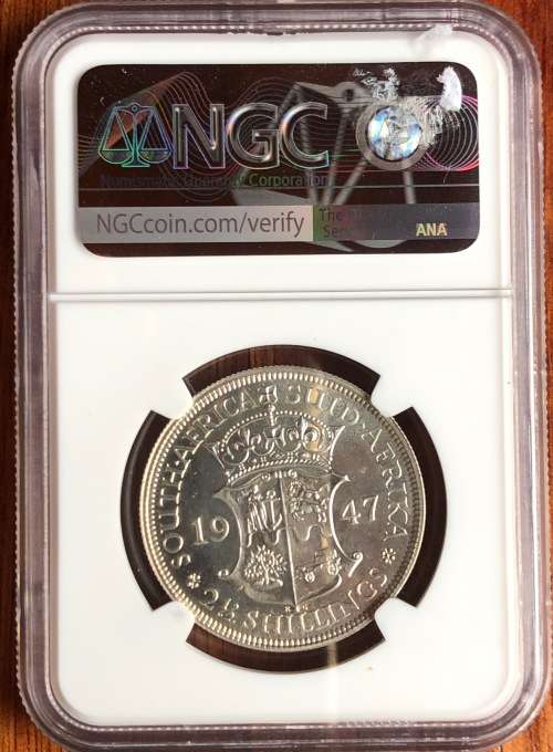 1947 SAU half crown (2 1/2 shillings) * NGC PF65
