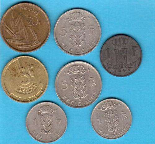 Set of Belgium coins - no duplicates