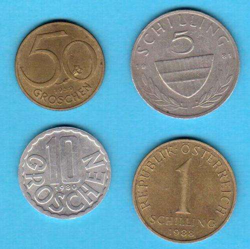 Set of Austrian coins - no duplicates