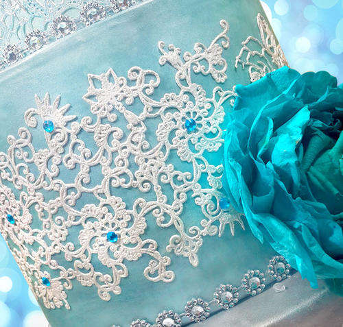 Edible lace (Ready made) for cake decorating- Paradise