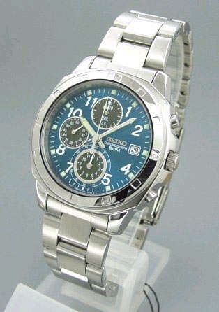 SEIKO MENS CHRONOGRAPH FLIGHT PILOT WATCH OYSTER SND193