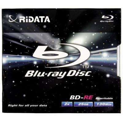 25 GB Ridata Blu Ray Rewritable Disc