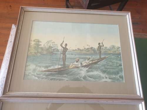THOMAS BAINES - Framed SET OF 6 PRINTS - The Zambezi Expedition