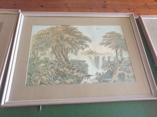 THOMAS BAINES - Framed SET OF 6 PRINTS - The Zambezi Expedition