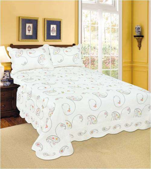 Cotton Boutique 100% Cotton Quilts & Bedspreads (Fit King and Super King Bed XLength; XWidth Sized )