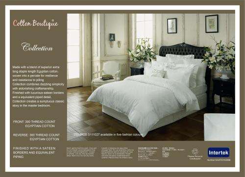 Cotton Boutique 300 Thread Count Egyptian Cotton Fitted Sheet (Full Range of Sizes & Colours)