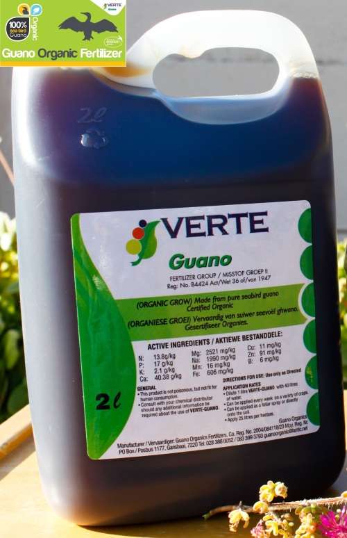 Organic Guano Concentrated Liquid (Dilute 1:40)  - R70.00 /  2 Litre : Clearance Sale