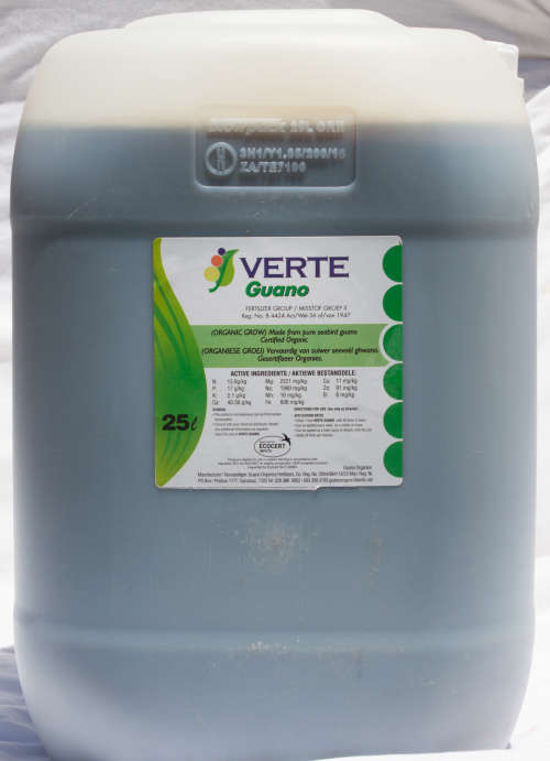 Guano Organic Liquid Fertilizer  - ''SPECIAL" 25 Litres for R590.00 (Concentrated - Dilute 1:40)