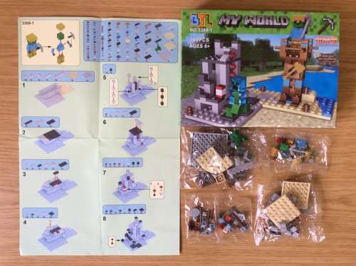 Building Blocks - My World - Minecraft: 4 Choices from 152 to 169 Pieces (No's 3388 - 1, 2, 3 or 4)