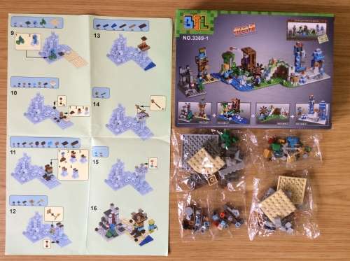 Building Blocks - My World - Minecraft: 4 Choices from 152 to 169 Pieces (No's 3388 - 1, 2, 3 or 4)