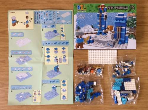 Building Blocks - My World - Minecraft: 4 Choices from 152 to 169 Pieces (No's 3388 - 1, 2, 3 or 4)