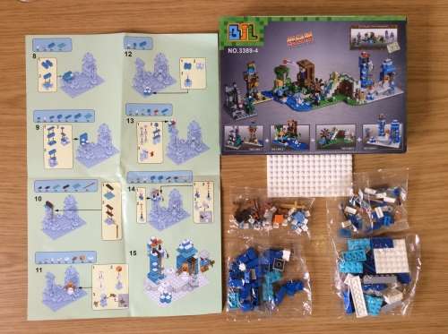 Building Blocks - My World - Minecraft: 4 Choices from 152 to 169 Pieces (No's 3388 - 1, 2, 3 or 4)