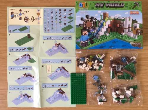 Building Blocks - My World - Minecraft: 4 Choices from 152 to 169 Pieces (No's 3388 - 1, 2, 3 or 4)