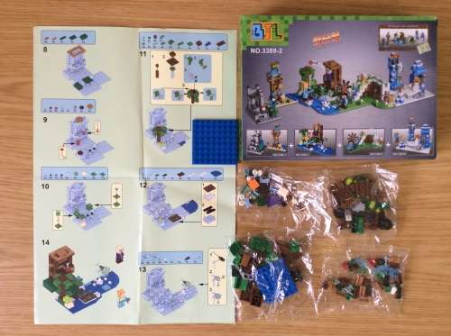 Building Blocks - My World - Minecraft: 4 Choices from 152 to 169 Pieces (No's 3388 - 1, 2, 3 or 4)