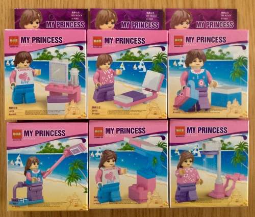 Building Blocks for Kids (My Princess) Set of 6 ''SPECIAL''  Total 111 Pieces (No AA069-55)
