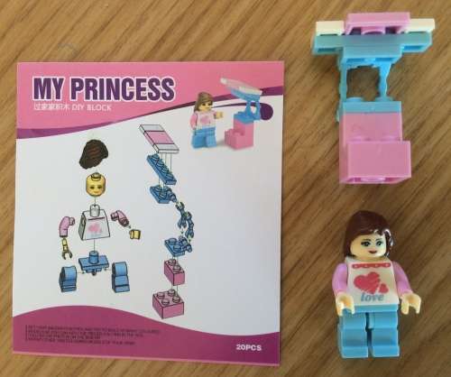 Building Blocks for Kids (My Princess) Set of 6 ''SPECIAL''  Total 111 Pieces (No AA069-55)