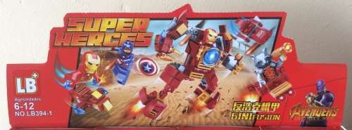 Building Blocks for Kids : Super Heroes - 6 Pack ''SPECIAL" - 175 Piece Total (No LB394)