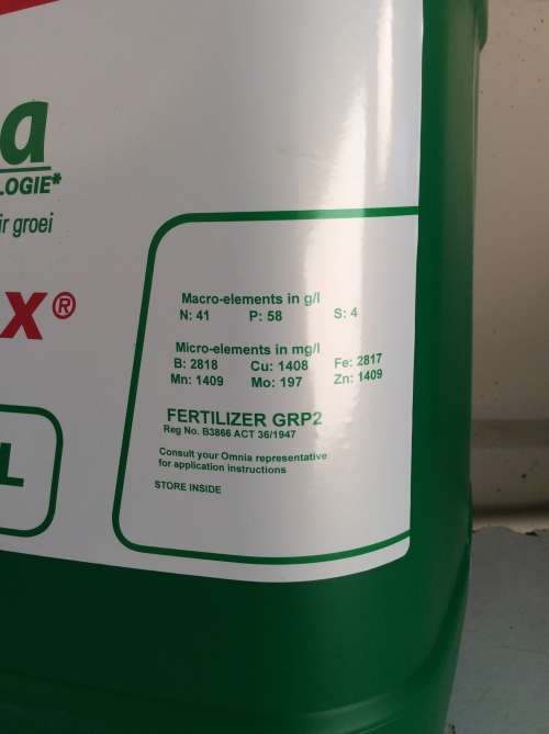 KELP-P-MAX : 5 Liters of Ascophyllum nodosum Kelp Extract that provides 1,250 Liters of Plant food