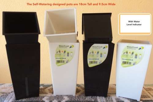 Plant Pots WaterFresh - Self watering High Quality - Colour BLACK