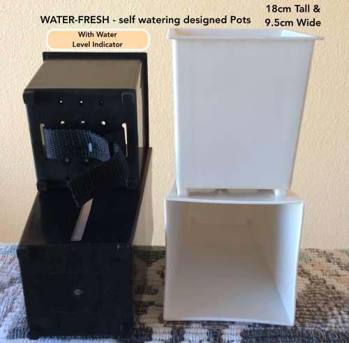 Plant Pots WaterFresh - Self watering High Quality - Colour BLACK