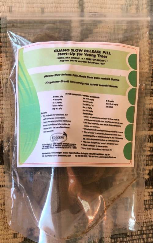 Guano 100% Pure 20 X 25gram Slow release fertiliser pills - provides nutrients up to 4 months