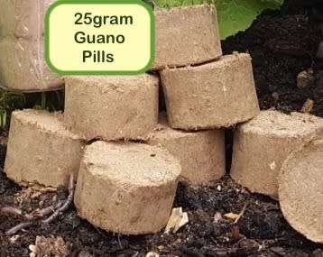 Guano 100% Pure 20 X 25gram Slow release fertiliser pills - provides nutrients up to 4 months