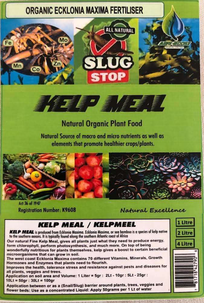 KELP MEAL *SPECIAL*  5 Litres of Fine Organic Natural Fertiliser : (Approx. 3.5Kg)
