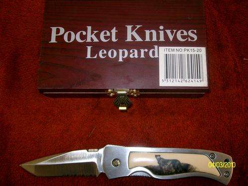 Big Five Leopard Pocket Knife
