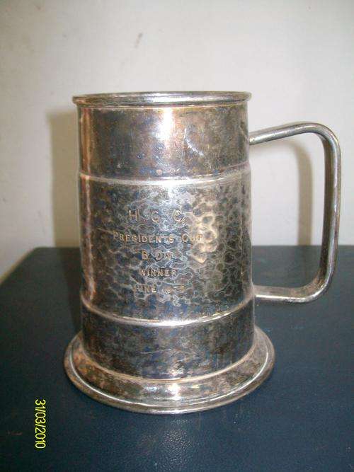 Old Silver Beer Mug