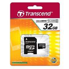 Transcend Ultra Performance MicroSD Flash Memory 32GB-Normal SD Adapter TS32GUSDHC4