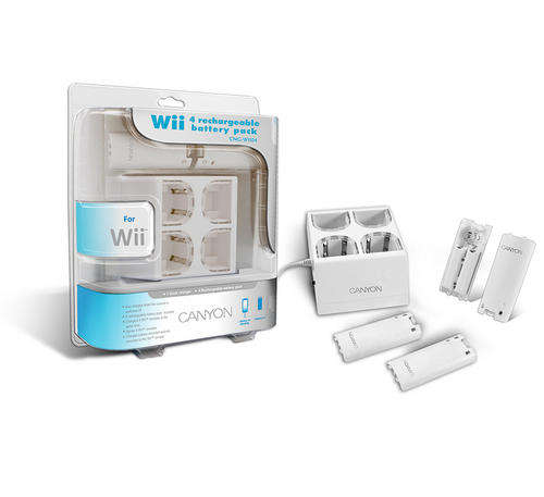 Canyon Nintendo Wii 4 Rechargeable battery packs