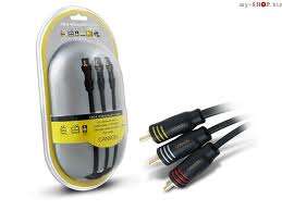 Canyon Composite Video/Audio Cable  3 x RCA(M) - 3 x RCA(M) - 2m
