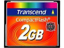 Transcend Ultra Performance Compact Flash Card 2GB - 133x Speed - Digital Cameras & Media Players