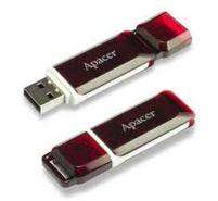 Apacer AH161 8GB Handy Drive with ACE - Red (No-Loss Cap Design)